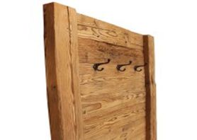 Altholz-Garderobe - Rustikales Möbelstück aus wiederverwendetem Altholz, das eine einzigartige und natürliche Note in den Raum bringt