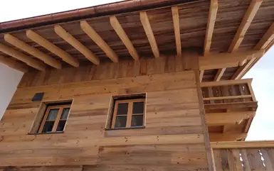 Außenwand Fassade Altholz