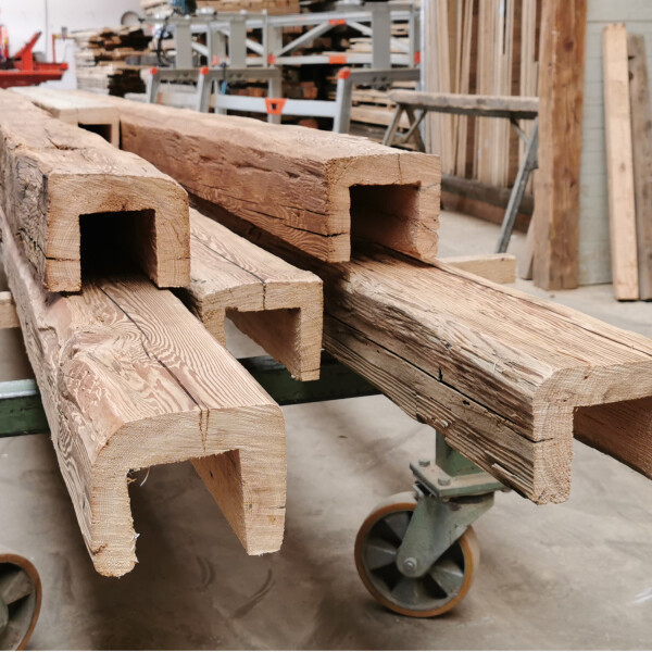 Holzbalken Verkleidung U Form