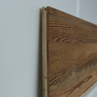 Sonnenverbrannte Altholz 3 Schichtplatte im Detail